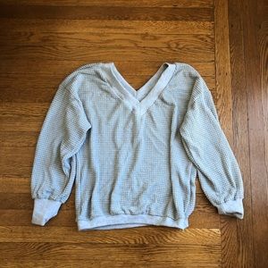 Grey v-neck sweater